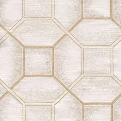 6799713 SOLIN NATURAL Lattice Damask Upholstery And Drapery Fabric