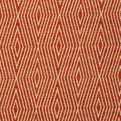 6856616 Bella Dura Home DART RED CORAL Diamond Indoor Outdoor Upholstery And Drapery Fabric