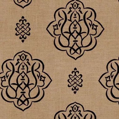 6938215 Trend 03368-VY BLACK Linen Blend Upholstery And Drapery Fabric