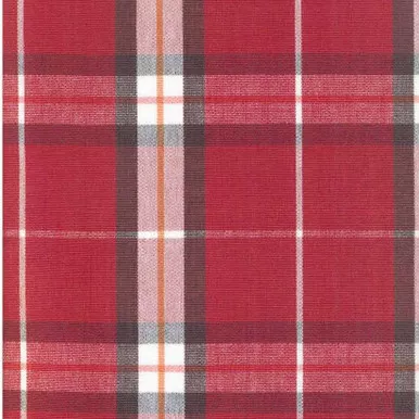 6950414 HARRISON D3187 PERSIMMON Plaid Upholstery And Drapery Fabric