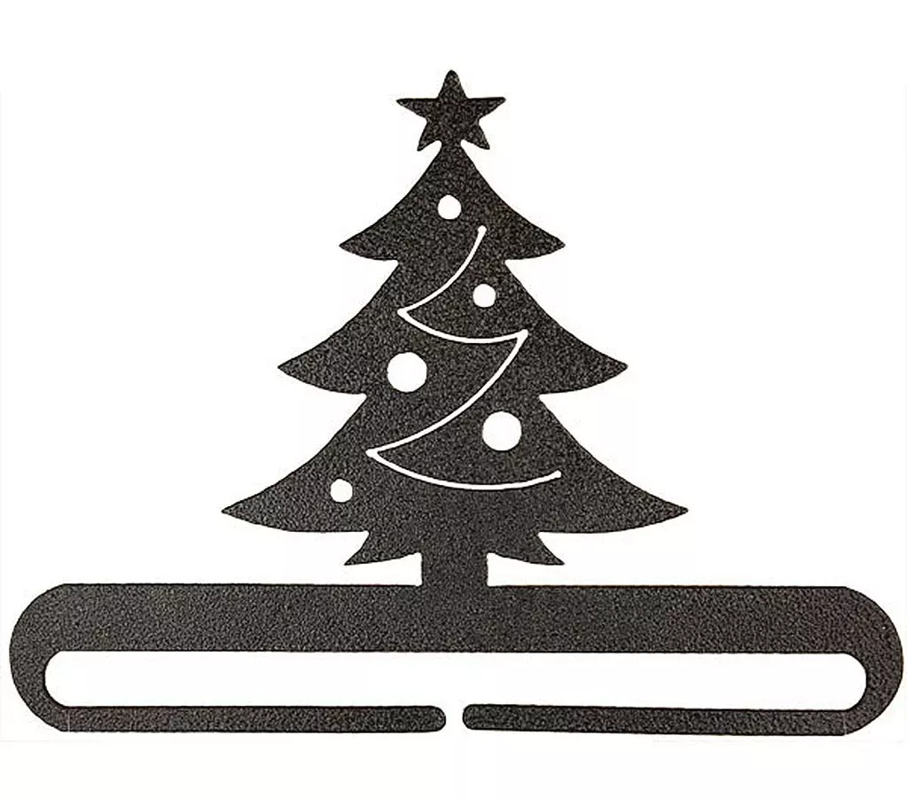 6in Christmas Tree Split Bot Charcoal