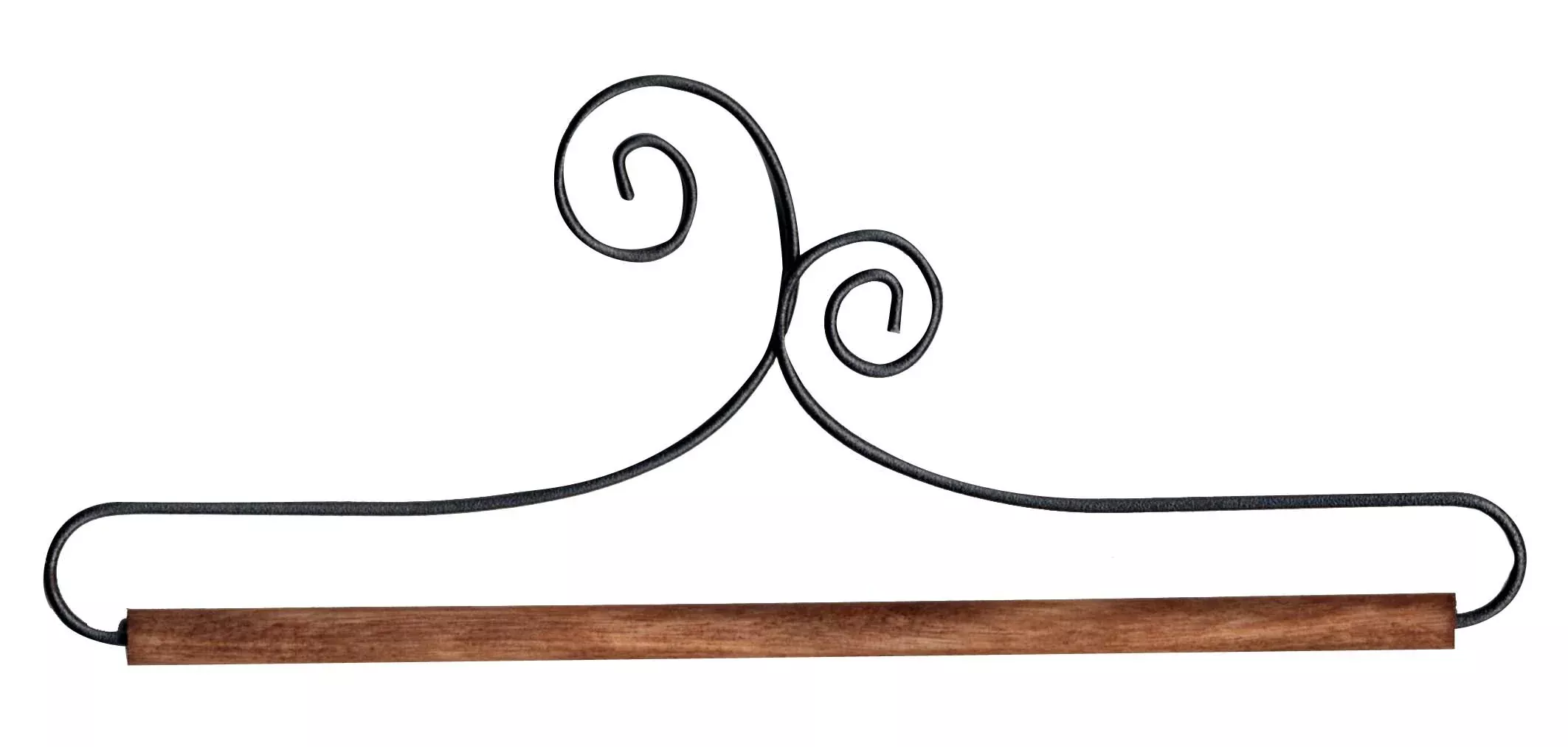 6in Double Scroll Holder With Dowel