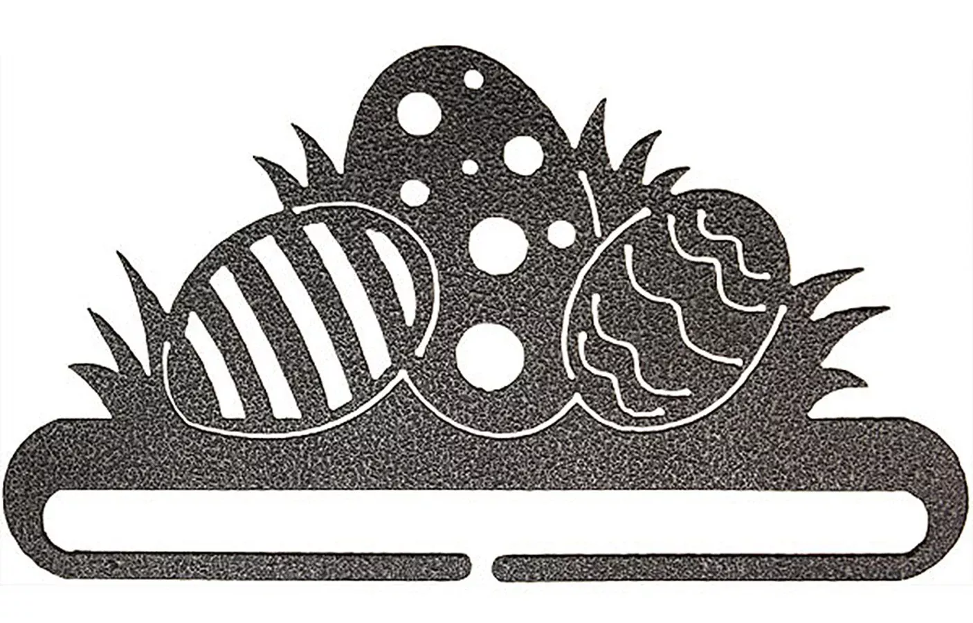 6in Easter Eggs Split Bottom Charcoal