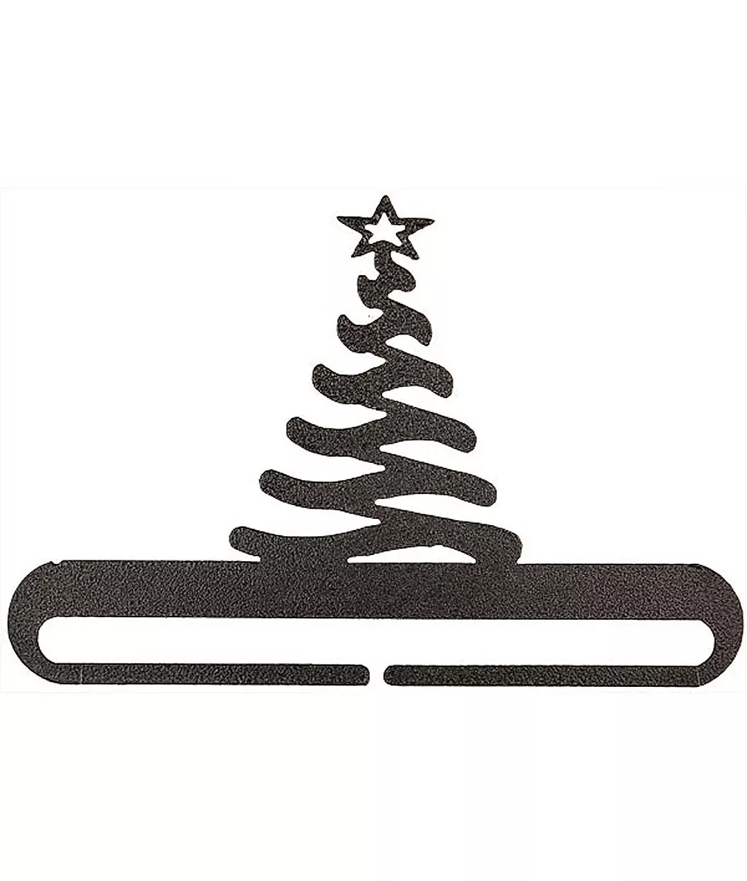 6in Modern Christmas Tree Split Bottom Charcoal
