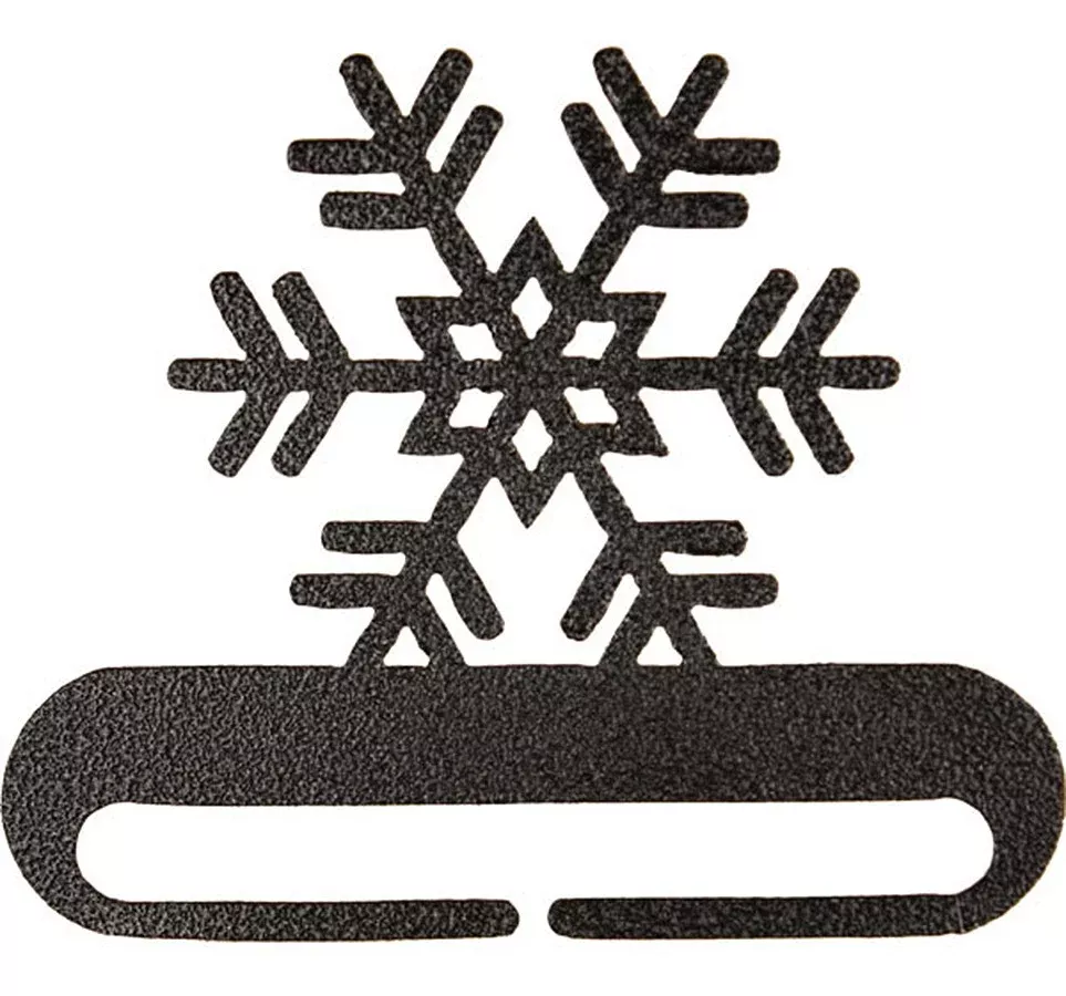 6in Snowflake Split Bottom Charcoal