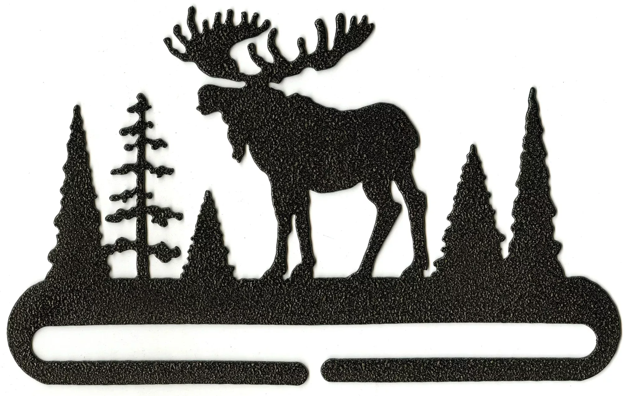 6in Split Bottom Holder Alaska Moose Charcoal