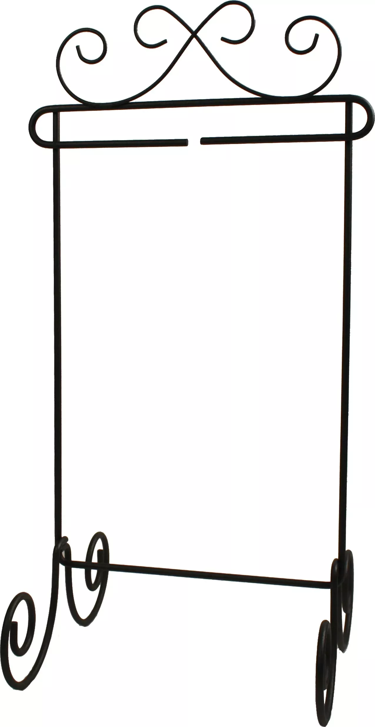 6in x 12in Scroll Single Stand Silver
