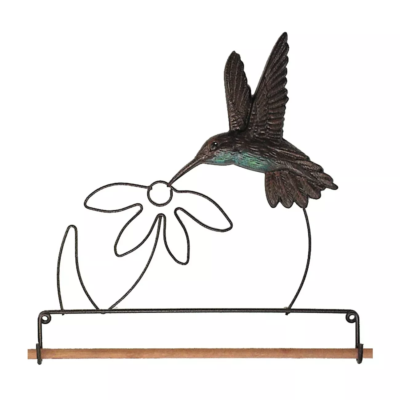 7-1 /2in Tin Humming Bird Fabric Holder