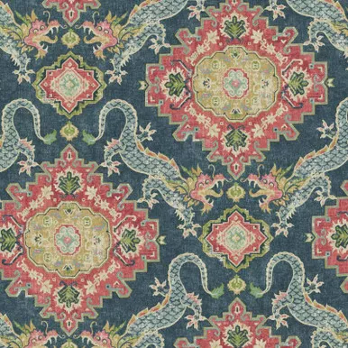 7046712 P/K Lifestyles MYTH & MEDALLION CELESTIAL 41077 Print Upholstery And Drapery Fabric