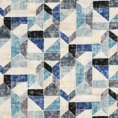 7049913 CHENEY CRYSTAL Geometric Print Upholstery Fabric