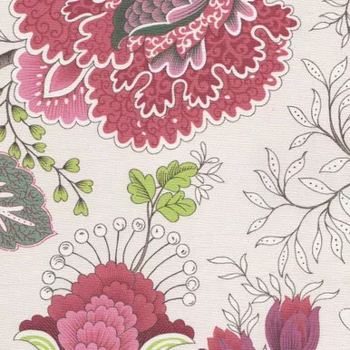 7054111 CASANDRA 25 55IN PASSION Floral Print Upholstery And Drapery Fabric
