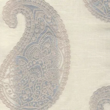 7056711 SPENCER CLOUD Paisley Embroidered Drapery Fabric