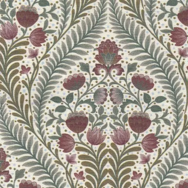 7056812 NEW CASTLE BERRY Floral Print Upholstery And Drapery Fabric