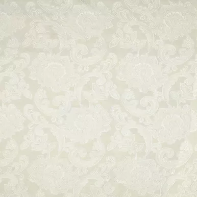 7067511 Covington LYLA 130 WHITE Floral Damask Upholstery And Drapery Fabric