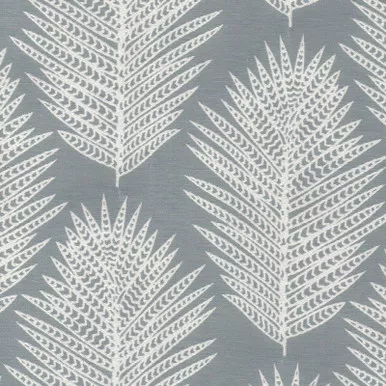 7070411 LOMASI A GLACIER Floral Embroidered Drapery Fabric