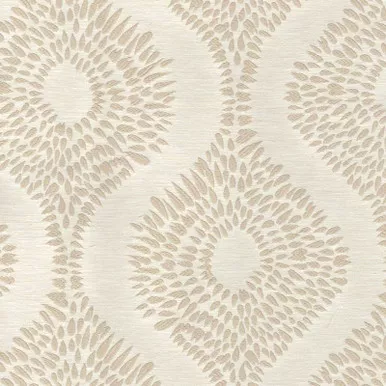 7070513 LOMASI B PORRIDGE Lattice Embroidered Drapery Fabric