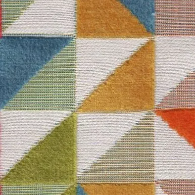 7074411 PINWHEEL CARNIVAL Geometric Velvet Upholstery Fabric