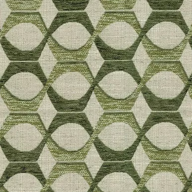 7075013 MIRIAM OLIVE Lattice Jacquard Upholstery Fabric