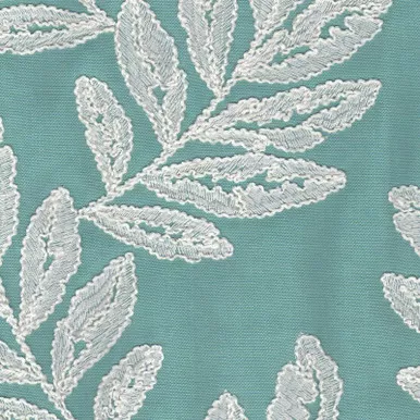 7117311 BIMINI CARIBE Floral Embroidered Drapery Fabric