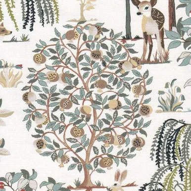7123611 Swavelle Mill Creek ENCHANTED FOREST EUCALYPTUS Floral Print Upholstery And Drapery Fabric