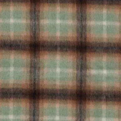 7144511 LYONS PLAID CLOVER FIELDS Plaid Wool Blend Upholstery And Drapery Fabric