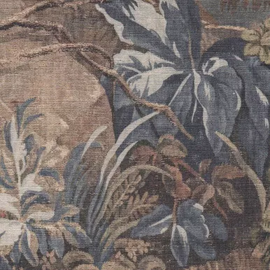 7147011 HATFIELD TAPESTRY Floral Linen Blend Drapery Fabric