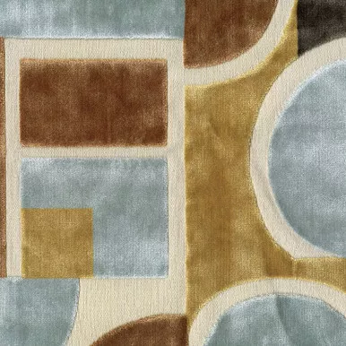 7149213 AMAZE TOPAZ Geometric Velvet Upholstery Fabric