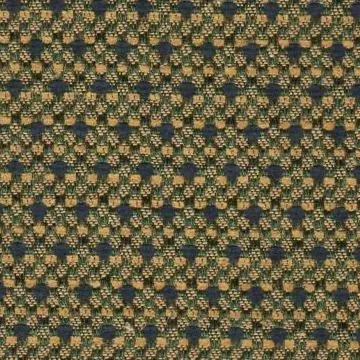 7153611 HANOVER TEAL/TAN Chenille Upholstery And Drapery Fabric