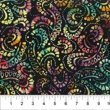 80871-99 Birds of Paradise Black Multi