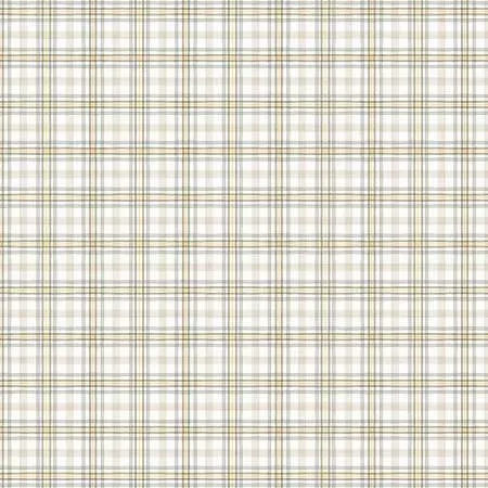 86503-195 FIELDS OF GOLD White/Grey Plaid