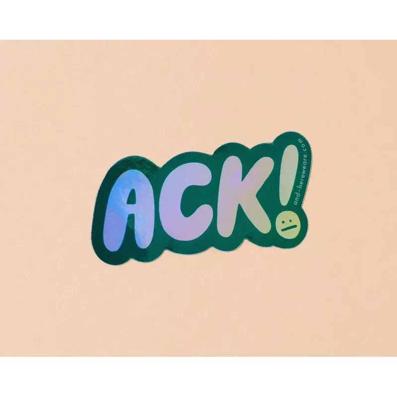 Ack! Vinyl Sticker