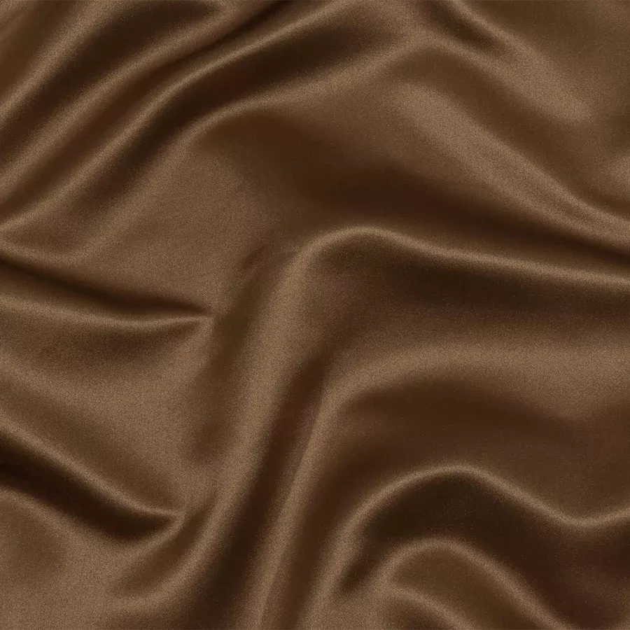 Acorn Double Faced Silk Duchesse Satin Fabric