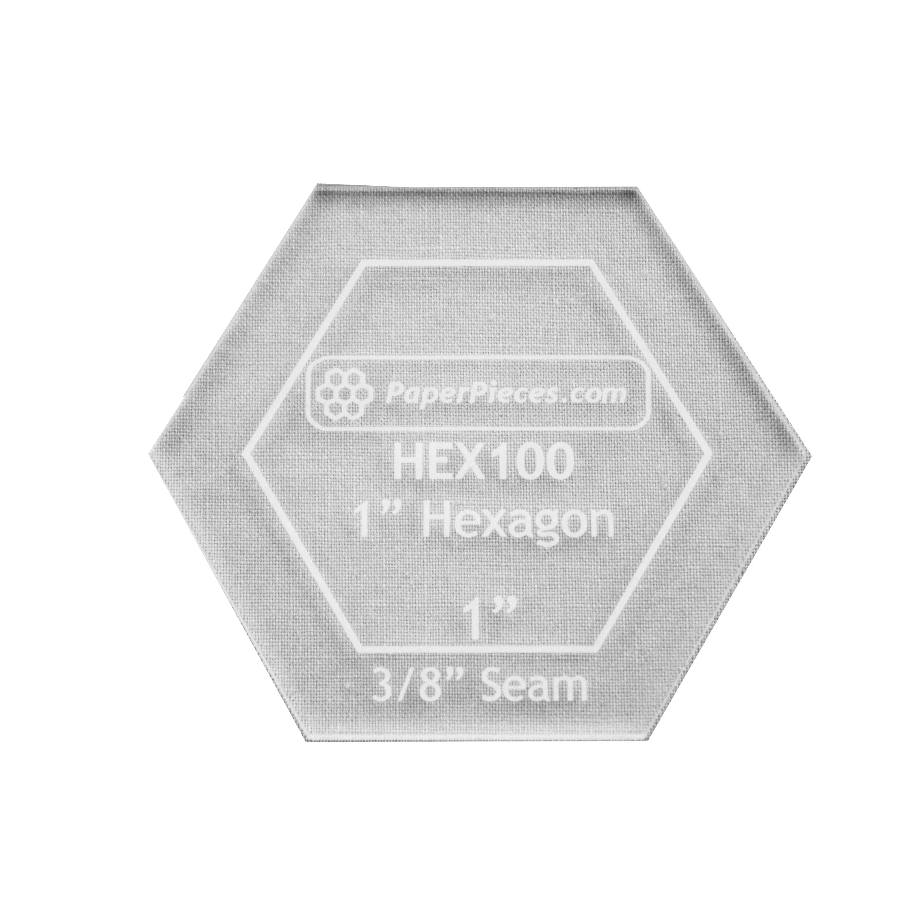 Acrylic Fabric Cutting Template 1in Hexagon Template