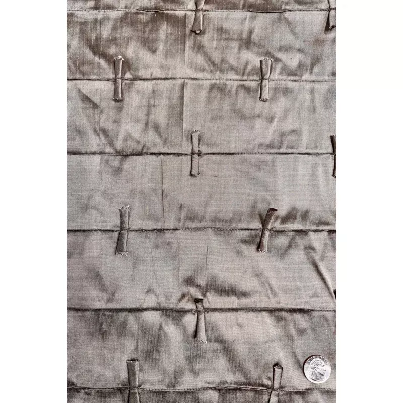 Adobe Rose Embroidered Dupioni Silk