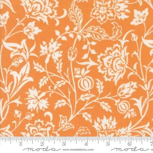 Agatha Road Pumpkin Harvest Floral 44″/45″ Fabric Per Yard