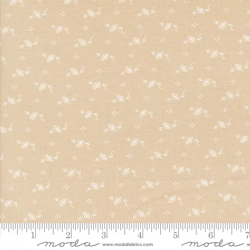 Agatha Road Smoke Tiny Pumpkins Yardage by Fig Tree & Co. for Moda Fabrics