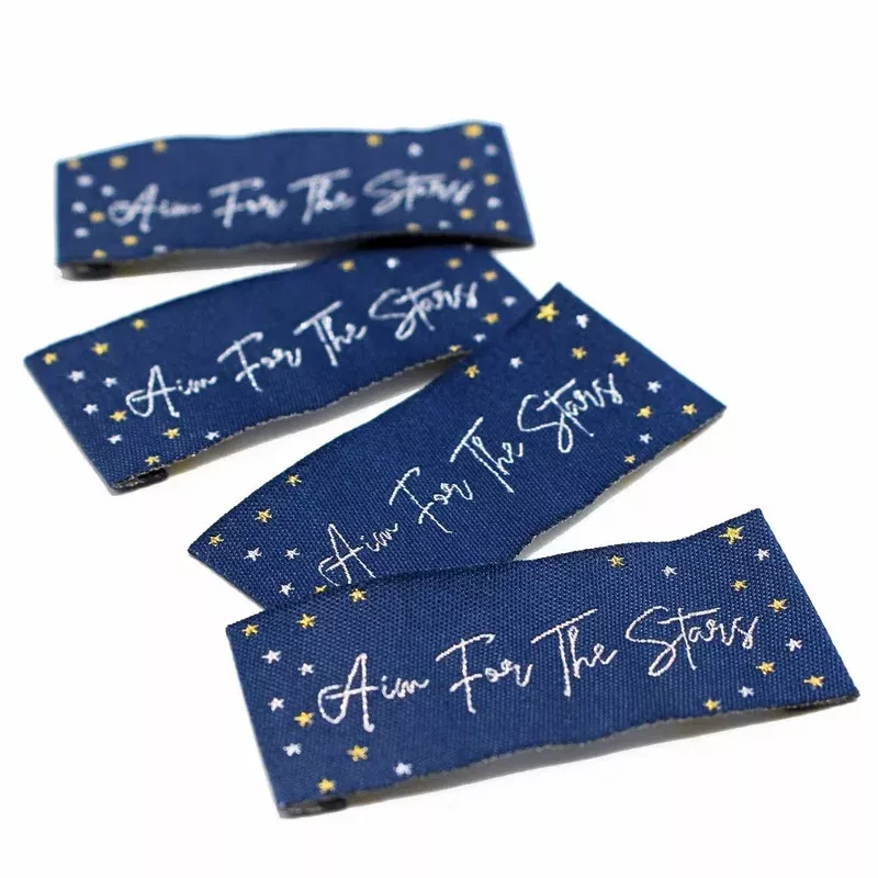 Aim for the Stars Metallic | Fabric Labels