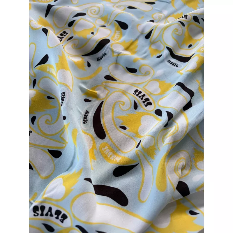 AL 026 crpe Dondup print yellow/ice blue