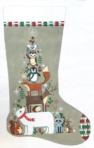 Alice Peterson Company – Stacked Animal Stocking