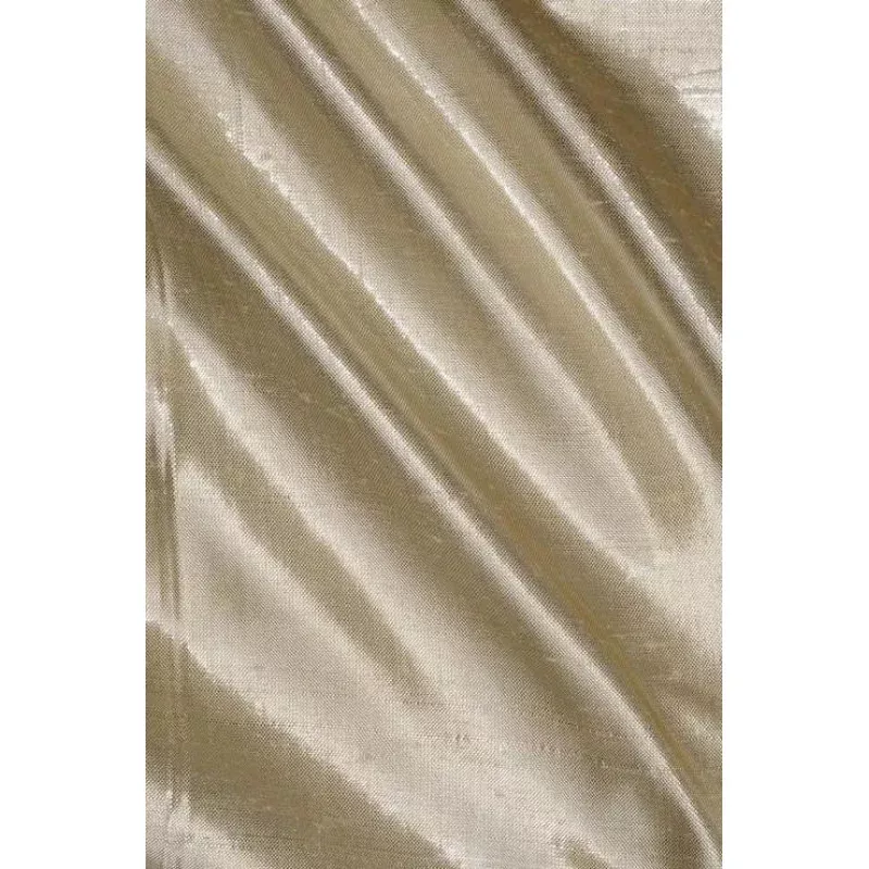 Almond Metallic Shantung Silk Fabric