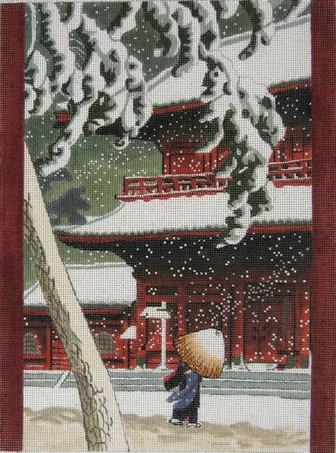 Amanda Lawford Needlepoint – Red Temple