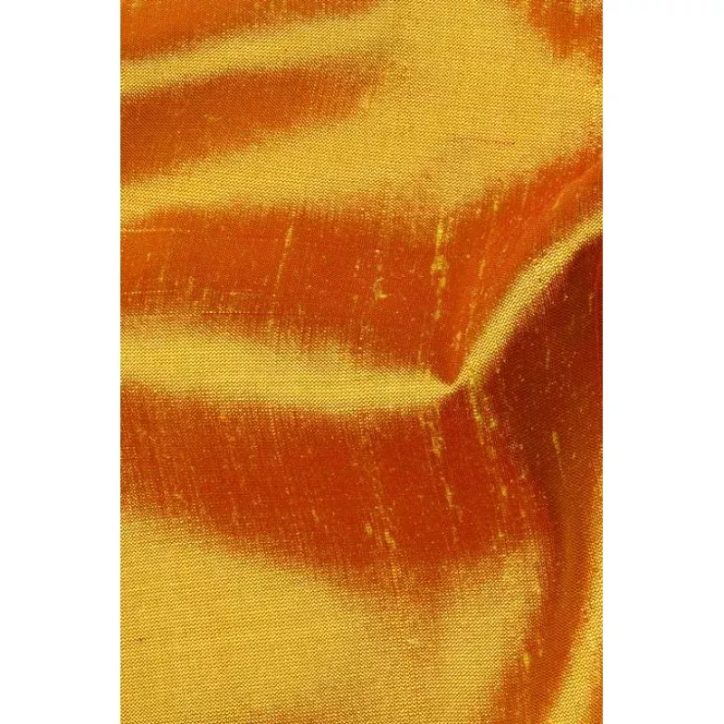Amber Yellow Silk Shantung 44″ Fabric