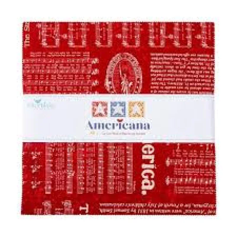 AmericanaPrecut Quilting Cotton Fabric – 10″ Squares