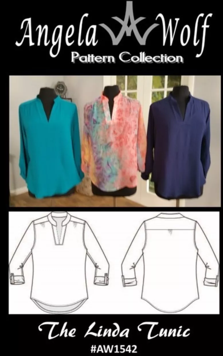 Angela Wolf Sewing Pattern #1542 - The Linda Tunic