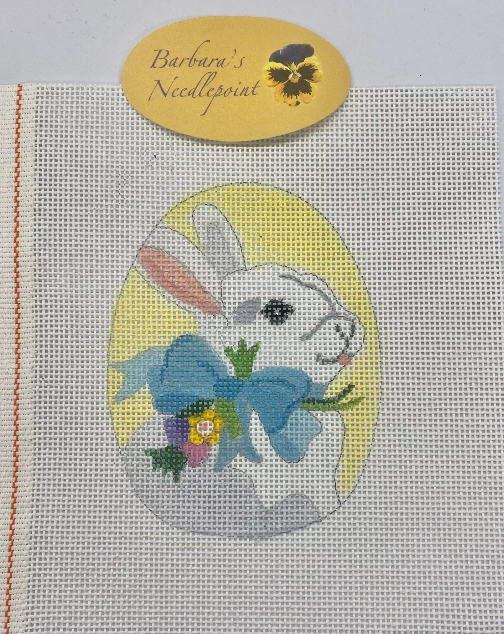 Ann Hanson Bunny with a Bow Egg