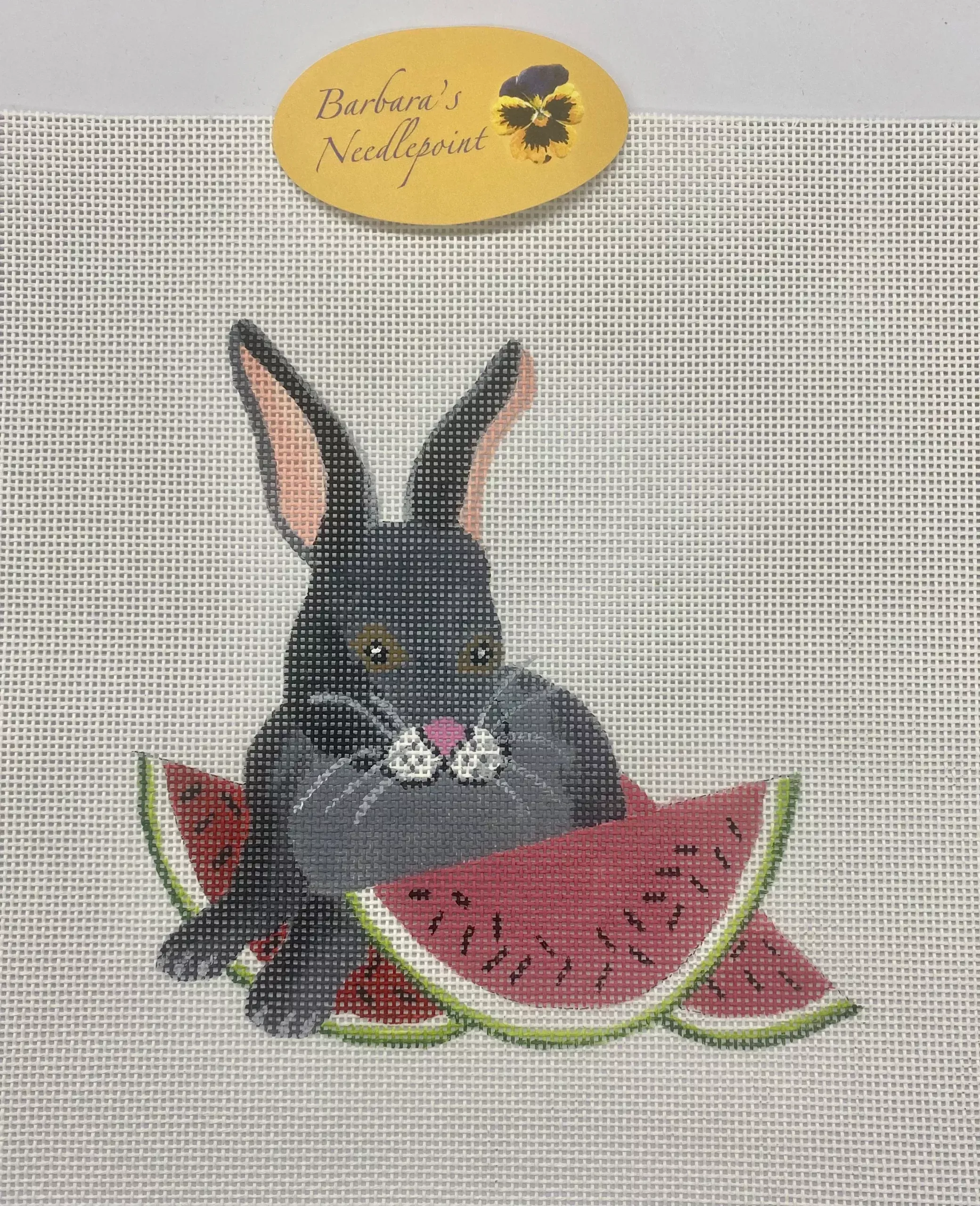 Ann Hanson Bunny with Watermelons