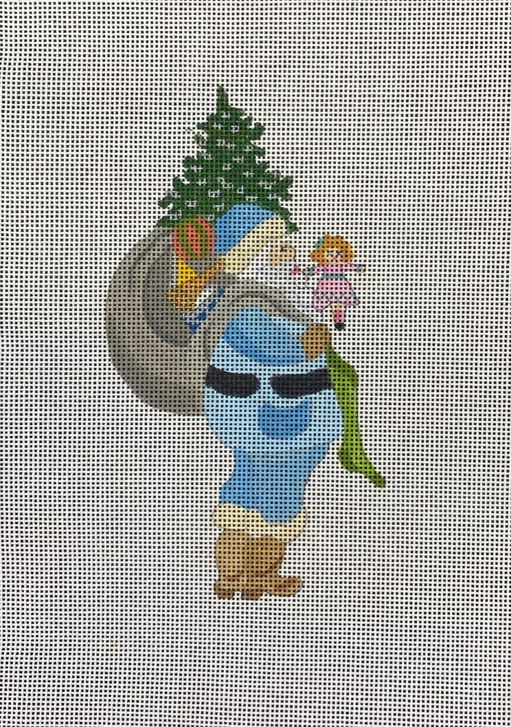Ann Hanson Little Denim Santa