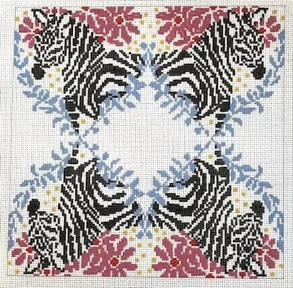 Anne Fisher Needlepoint – Zebra Tray Insert