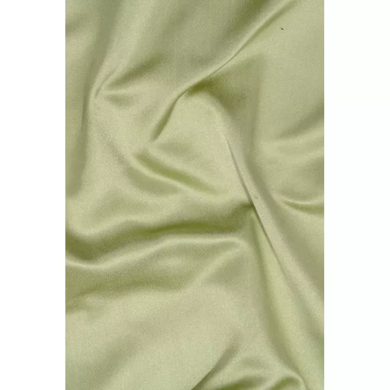 Apple Green Silk Duchess Satin Fabric