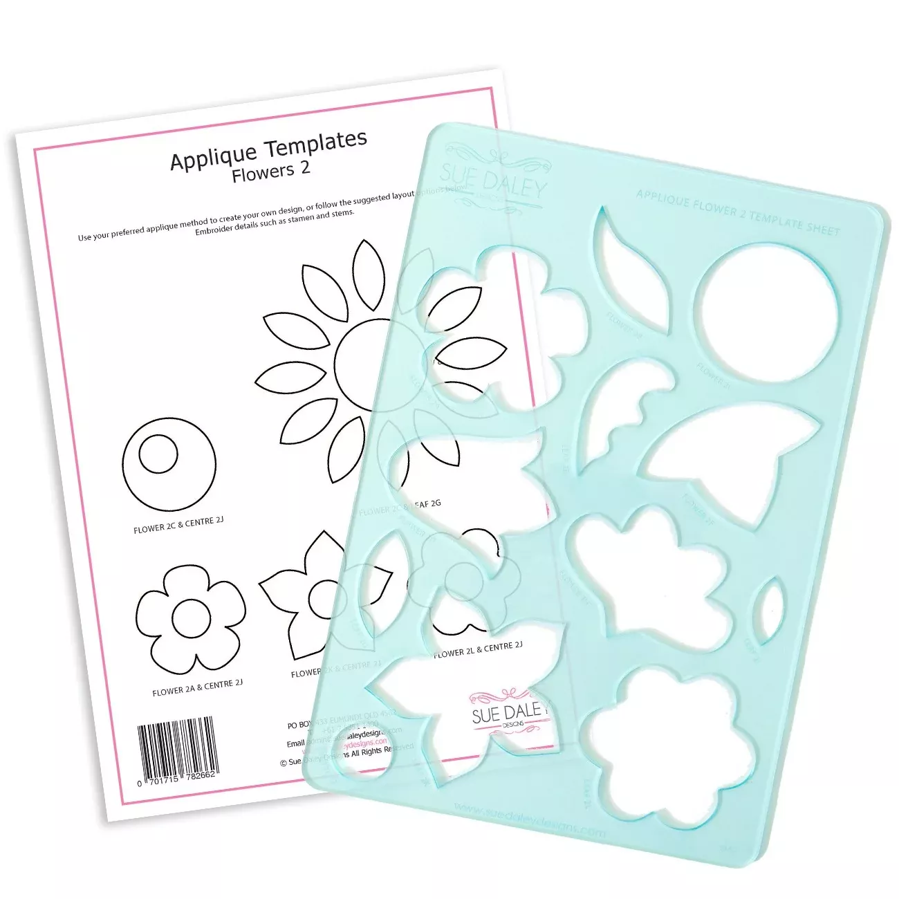 Applique Flower 2 Template Sheet